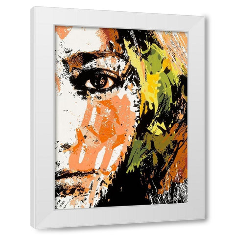 Un autre regard White Modern Wood Framed Art Print by Vinet, Yannick