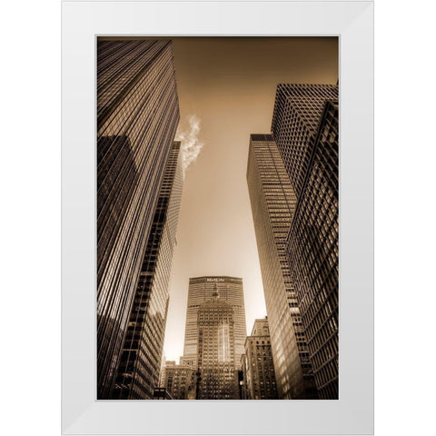Sky Race White Modern Wood Framed Art Print by Terrible, Aurelien