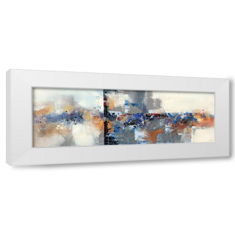 Mineral III White Modern Wood Framed Art Print by Ball, Veronique
