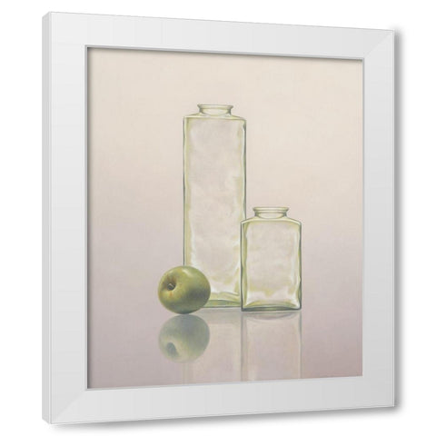 12DK1267 White Modern Wood Framed Art Print by Delaer