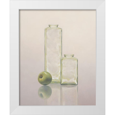 12DK1267 White Modern Wood Framed Art Print by Delaer