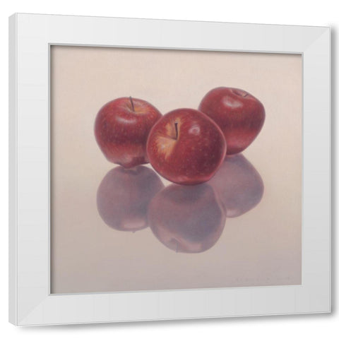 12DK1271 White Modern Wood Framed Art Print by Delaer