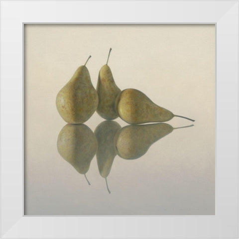 12DK1269 White Modern Wood Framed Art Print by Delaer