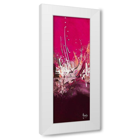 Espiegle White Modern Wood Framed Art Print by Jadis
