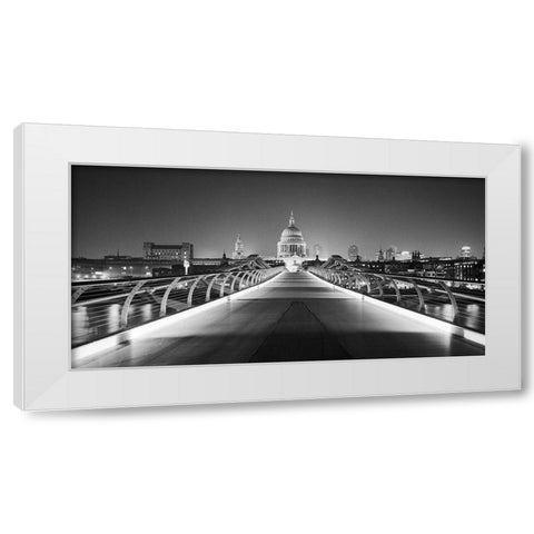 St Paul s Cathedral from London Millenni White Modern Wood Framed Art Print by Butcher, Dave