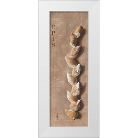 Baguette epi de ble White Modern Wood Framed Art Print by Defontenay, Elodie