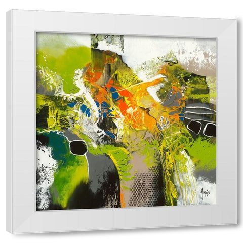 Avatar White Modern Wood Framed Art Print by Jadis