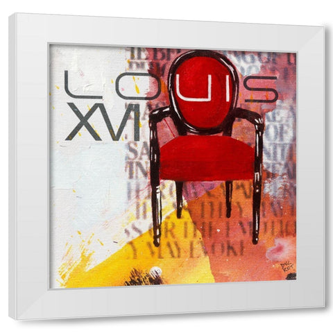 Salon I White Modern Wood Framed Art Print by Ducret, Patrice