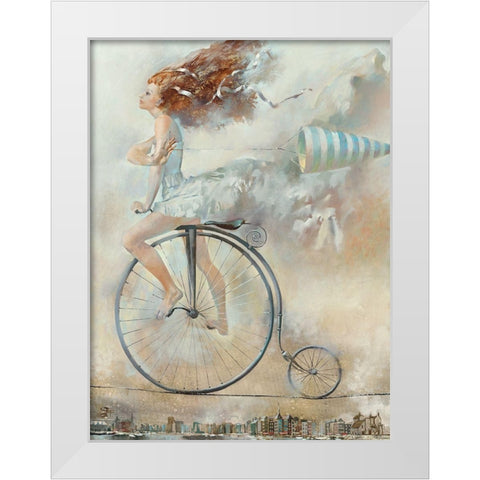 Vent White Modern Wood Framed Art Print by Tchoubakov, Oleg