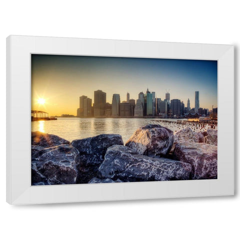 A King Rising White Modern Wood Framed Art Print by Terrible, Aurelien