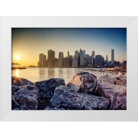 A King Rising White Modern Wood Framed Art Print by Terrible, Aurelien