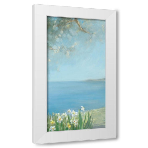 Isola Bella I White Modern Wood Framed Art Print by Vernageau, Sylvie