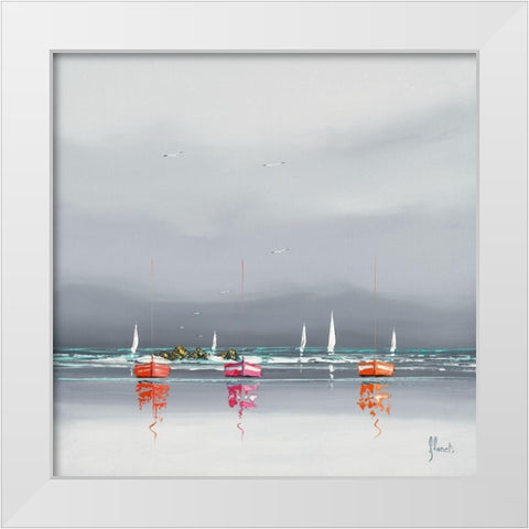 Avant l orage II White Modern Wood Framed Art Print by Flanet, Frederic
