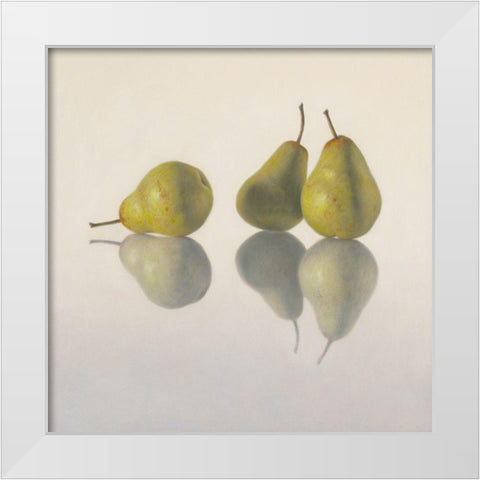 12DK1292 White Modern Wood Framed Art Print by Delaer