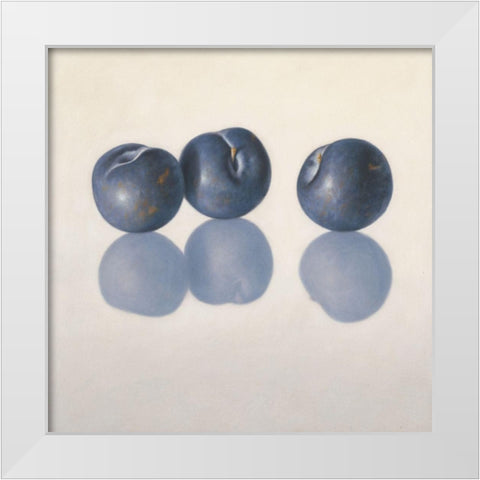 12DK1286 White Modern Wood Framed Art Print by Delaer
