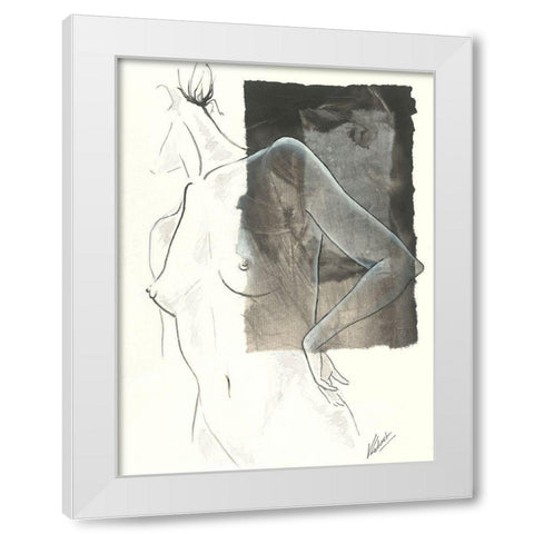 Maïte II White Modern Wood Framed Art Print by Cadoret, Virginie