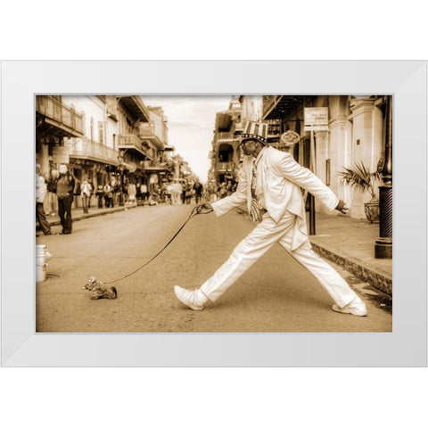 New Orlean s Show White Modern Wood Framed Art Print by Terrible, Aurelien