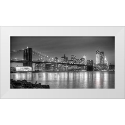 Fraternal Twins White Modern Wood Framed Art Print by Terrible, Aurelien