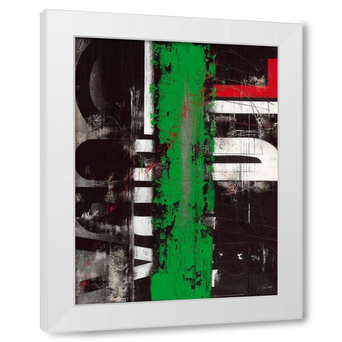 Globalidad White Modern Wood Framed Art Print by Becam, Carole