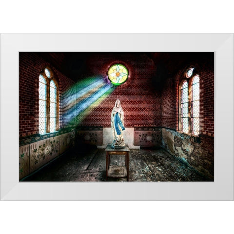 The private Chapel White Modern Wood Framed Art Print by Haker, Matthias