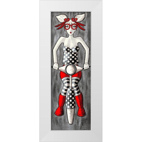 En Balade White Modern Wood Framed Art Print by MIROTA