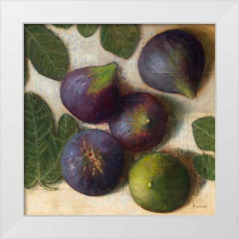 Figues White Modern Wood Framed Art Print by Lionnet, Pascal