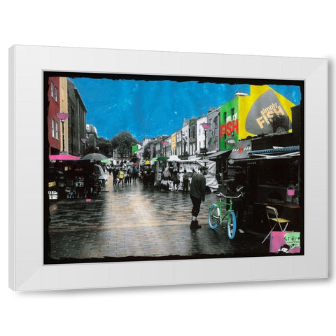 Fish and Crepes White Modern Wood Framed Art Print by Simonutti, Riccardo