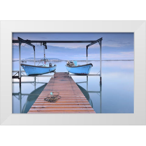 Standby White Modern Wood Framed Art Print by Bertrande, Arnaud