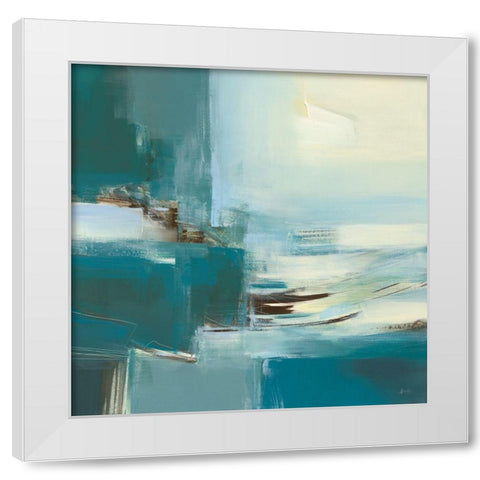 Reflets I White Modern Wood Framed Art Print by Ball, Veronique