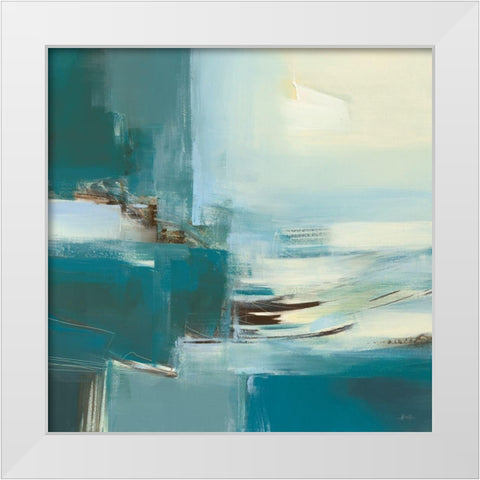 Reflets I White Modern Wood Framed Art Print by Ball, Veronique