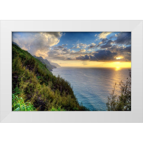 The Hyke White Modern Wood Framed Art Print by Terrible, Aurelien