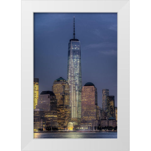 Symbol White Modern Wood Framed Art Print by Terrible, Aurelien