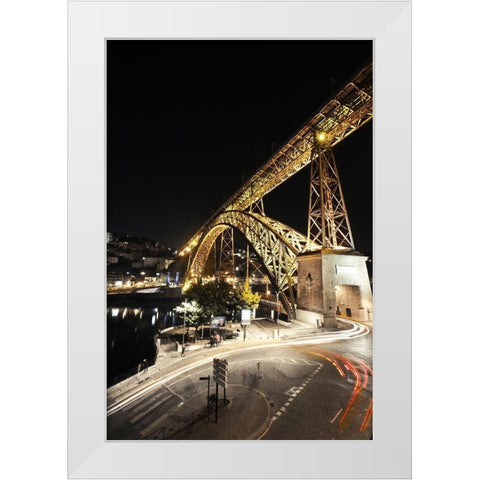 Bridge White Modern Wood Framed Art Print by Lusitano Photographie
