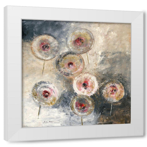 Lowenzahn White Modern Wood Framed Art Print by Arns-Muller, Monika