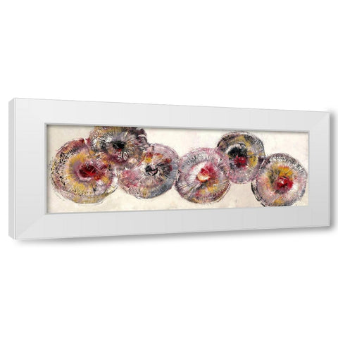Dynamik White Modern Wood Framed Art Print by Arns-Muller, Monika