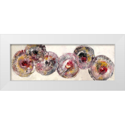 Dynamik White Modern Wood Framed Art Print by Arns-Muller, Monika