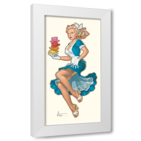 Alice White Modern Wood Framed Art Print by Hitte, Patrick