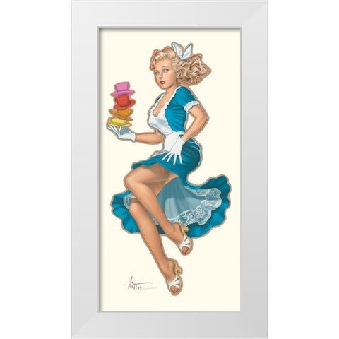 Alice White Modern Wood Framed Art Print by Hitte, Patrick