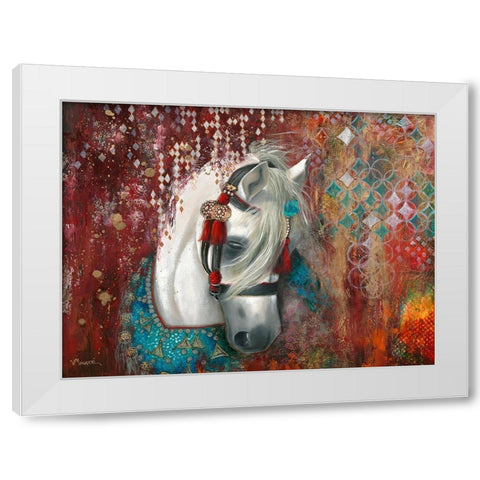 Andalusia White Modern Wood Framed Art Print by Maugeri, Valerie