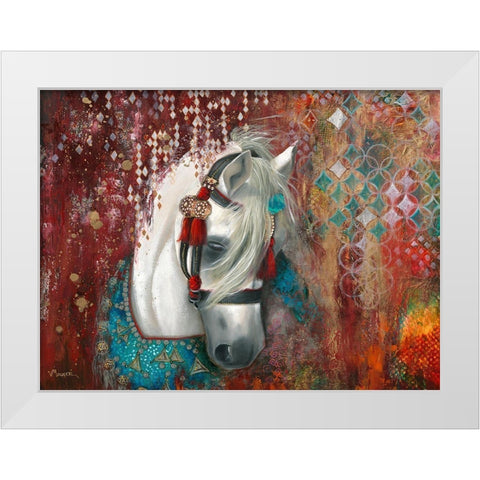 Andalusia White Modern Wood Framed Art Print by Maugeri, Valerie