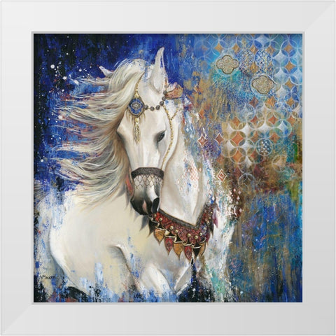 Jardin Sauvage White Modern Wood Framed Art Print by Maugeri, Valerie