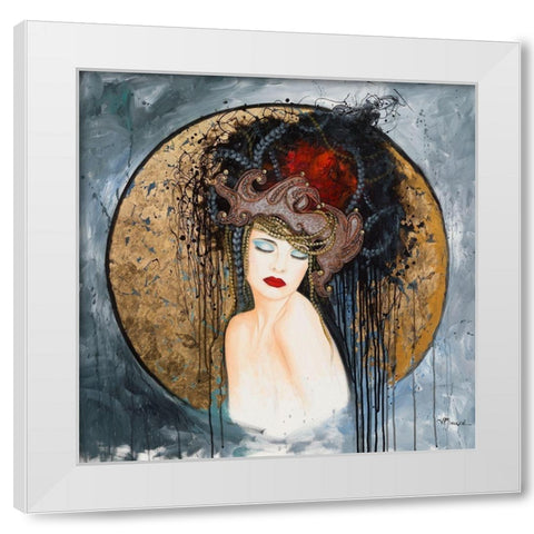 Fleur de Peau White Modern Wood Framed Art Print by Maugeri, Valerie