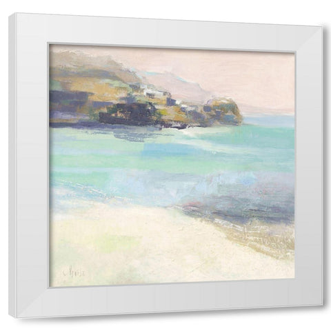 Rivage Corse White Modern Wood Framed Art Print by Parise, Chantal