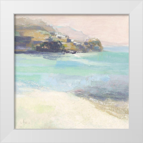Rivage Corse White Modern Wood Framed Art Print by Parise, Chantal