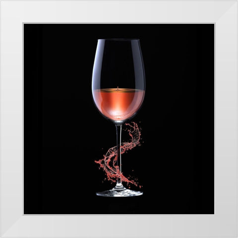 GrapeSplash three White Modern Wood Framed Art Print by Hillert, Peter