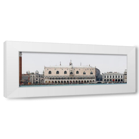 Palazzo Ducale White Modern Wood Framed Art Print by Fischer, Rolf