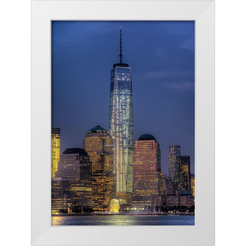 Symbol White Modern Wood Framed Art Print by Terrible, Aurelien