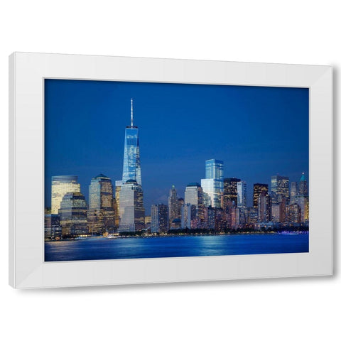 Delirious Downtown White Modern Wood Framed Art Print by Terrible, Aurelien
