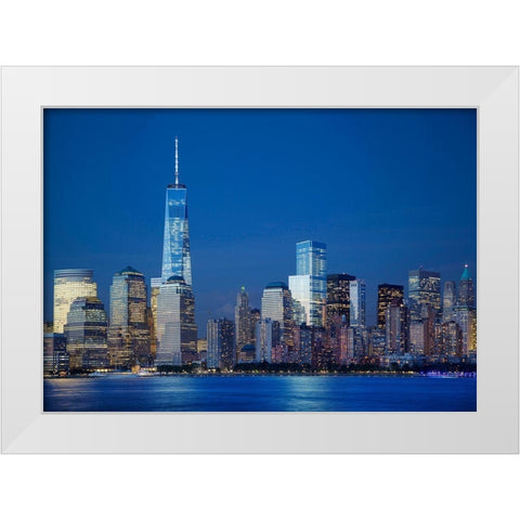 Delirious Downtown White Modern Wood Framed Art Print by Terrible, Aurelien