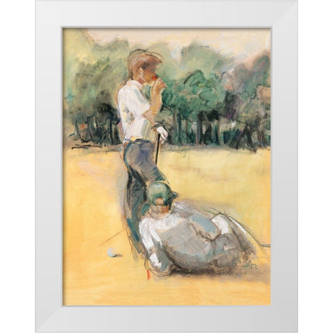 Give it a rest White Modern Wood Framed Art Print by Declercq, Huguette